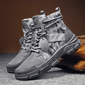 High-top Men's Boots Casual Outdoor Men Desert Boots Camouflage  Lace-Up Platform Desert Boots fashion Durable Men's Ankle Boot