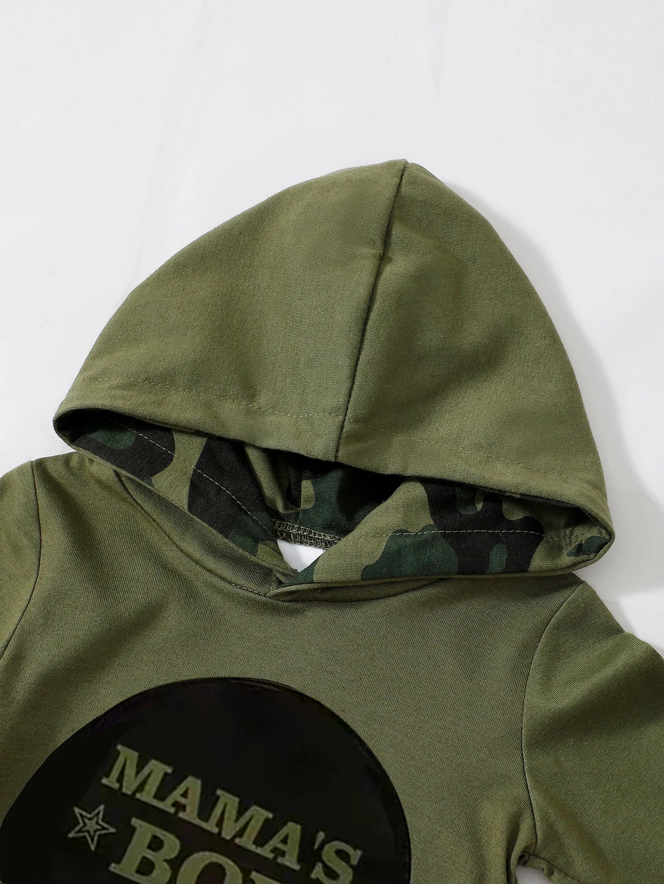 0-24 Month Baby Boy Set Hoodies Long sleeved Letter Top+Camouflage Pants2PcsCool Boy Spring and Autumn Sports and Leisure Set