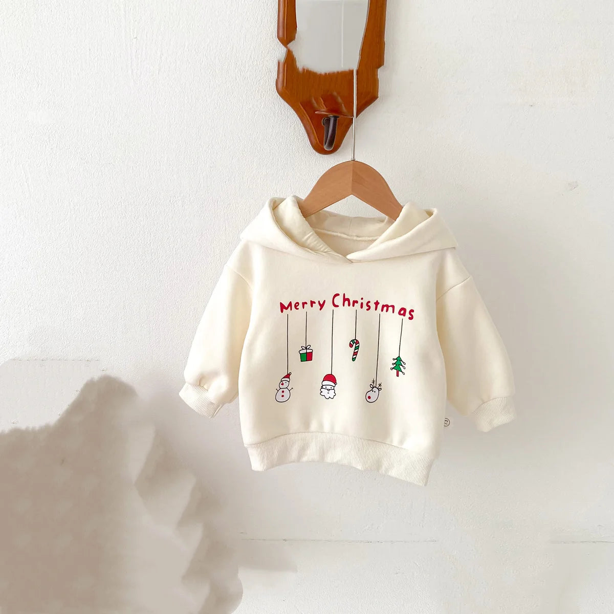 Infant Autumn and Winter Christmas Plus Velvet Hooded Vests, Newborn Cute Plus Velvet Hooded Vests, Suitable for Festivals and [D - Likely Incomplete, Needs Context]
