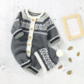 Autumn Newborn Baby Rompers Hats Outfits 2pcs Winter Casual Long Sleeve Knitted Infant Kids Boys Girls Jumpsuits Toddler Costume