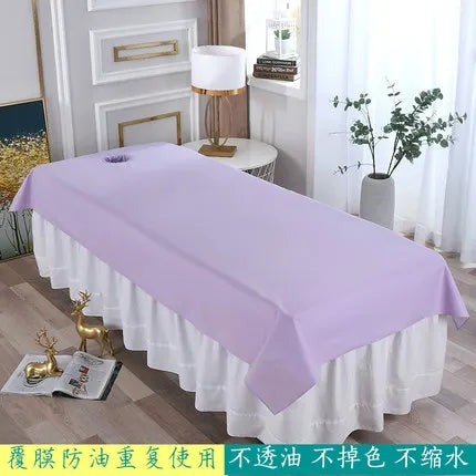 1pcs Waterproof Oilproof Bed Sheets for Beauty Salon, SPA Massage, Skin-friendly Filmed Bed, Table Cover Sheet for Barbershop