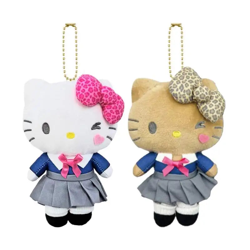 15Cm Hello Kitty Cartoon Plush Doll Keychain Pp Cotton Stuffed Doll Kawaii Couple School Bag Pendant Y2K Birthday Gift