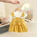 6-24 Months Summer New Baby Girl Dress, Sweet Floral Short Sleeved Children'S Clothing