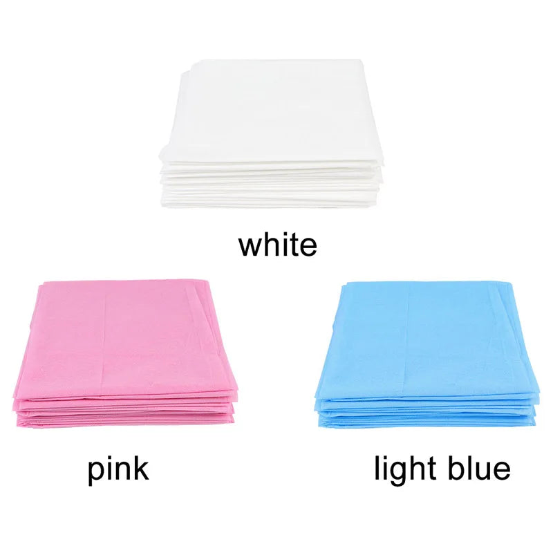 Non woven disposable massage bed sheets, suitable for beauty salons, spa centers, hotel travel, 10 sheets of 80x180cm bedding