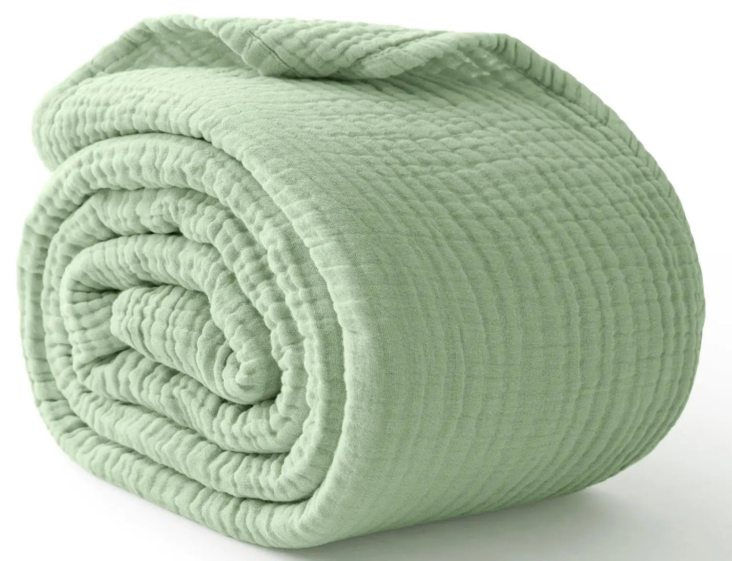 100% Cotton Blanket for Bed Soft Muslin Bed Blankets, Lightweight Breathable Bedspread Coverlet All Season Gauze Throw Blanket