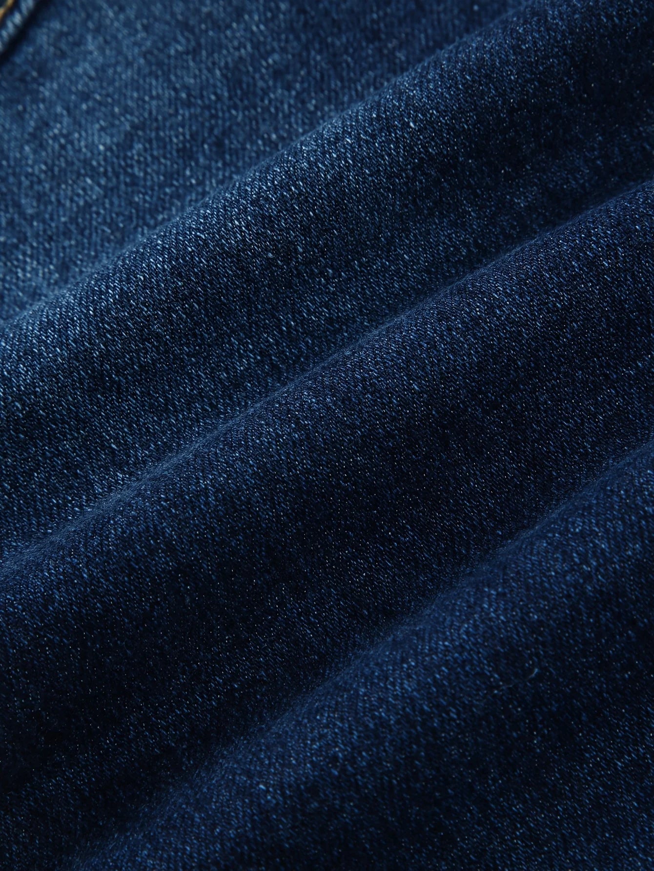 Boys' Slim-Fit Stretch Denim Jeans - Dark Blue Casual Style Pants with Pockets, Perfect for Spring & Fall, Durable Construction