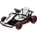 Go Kart, Electric Drift Kart Car with Adjustable Seat 24V 7Ah Outdoor Ride On Toy 2 * 200W Motor, 8.1 MPH, LED Lights 6-12 Years