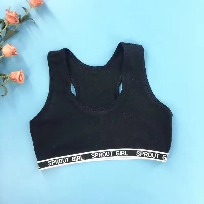 Teenage Clothes Girls Sport Bra Underwear Training Bra 8-14Y