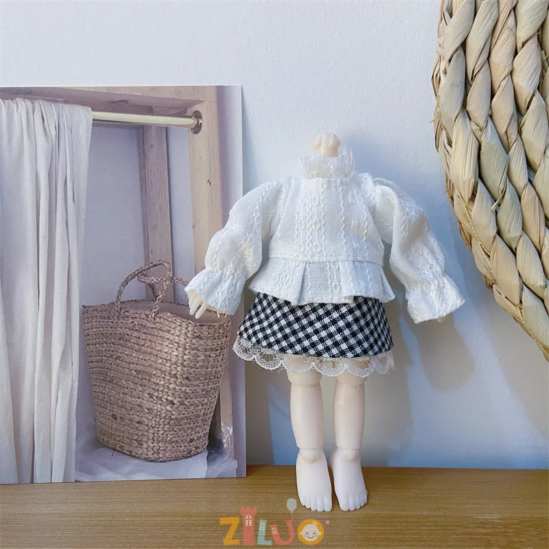 16-17cm BJD Doll Clothes for Boys Girls Princess Dress up Cute Doll Clothes Kids Birthday Gifts Children's Toys