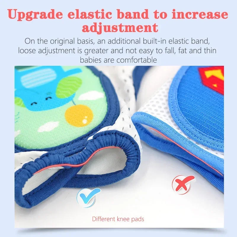 Cute Cartoon Baby Knee Pad Kids Safety Crawling Elbow Cushion Infants Toddlers Protector Knee Pads Baby Leg Warmer Accessories