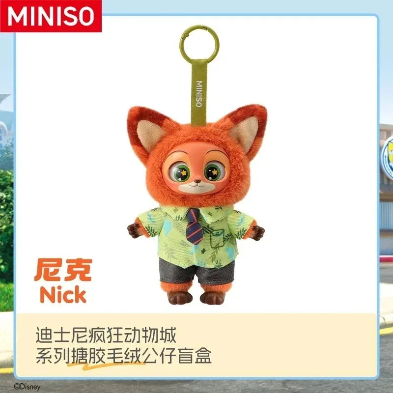 MINISO Crazy Animal City Vinyl Plush Series Blind Box Doll Handmade Doll Pendant Gift Women Men 2025 Summer